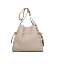 PLINIO VISONA' Borsa a tracolla in pelle Vittoria Beige