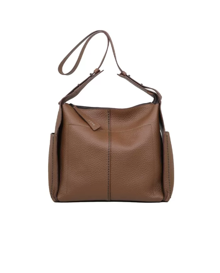 Visona Borsa donna in pelle Fiona Marrone