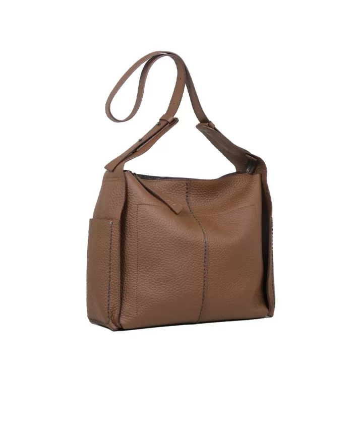 Visona Borsa donna in pelle Fiona Marrone