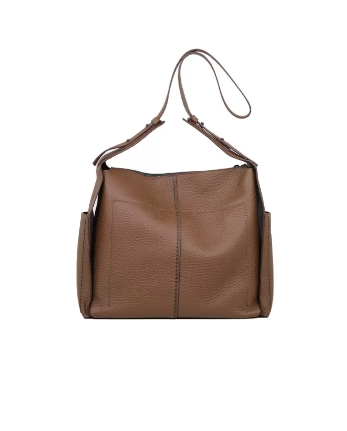 Visona Borsa donna in pelle Fiona Marrone