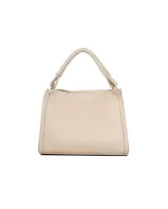 PLINIO VISONA' Borsa a mano in pelle Mia Beige