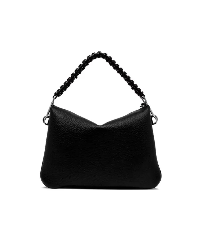 Gianni Chiarini Borsa in pelle manico intrecciato Mia Nero/Marrone