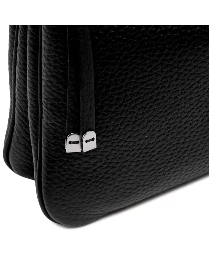 Gianni Chiarini Borsa in pelle manico intrecciato Mia Nero/Marrone