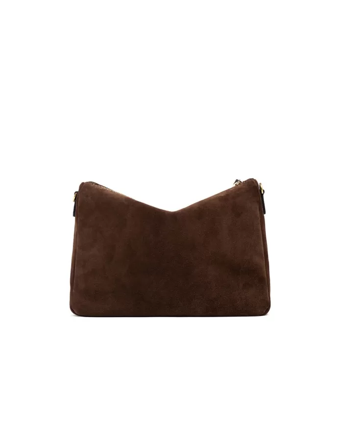 Gianni Chiarini Borsa grande scamosciata Nora pouch Testa moro