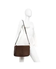 Gianni Chiarini Borsa grande scamosciata Nora pouch Cognac