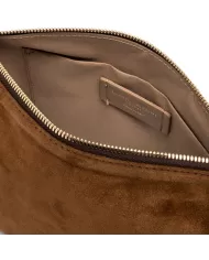 Gianni Chiarini Borsa grande scamosciata Nora pouch Cognac