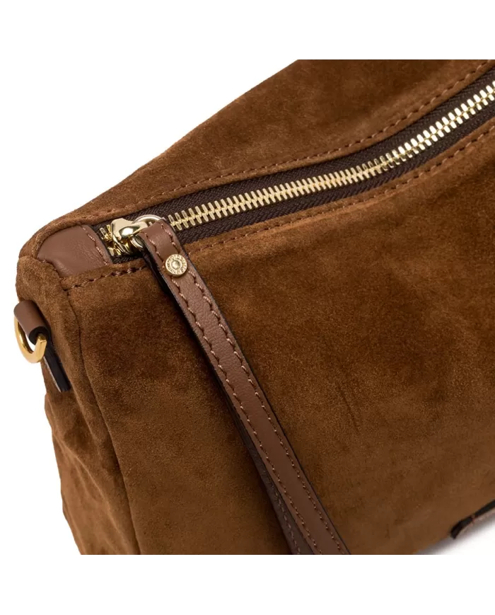 Gianni Chiarini Borsa grande scamosciata Nora pouch Cognac