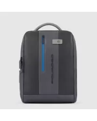 Piquadro Zaino porta pc 15,6" pelle con cavo antifurto Antracite