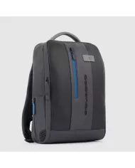 Piquadro Zaino porta pc 15,6" pelle con cavo antifurto Antracite