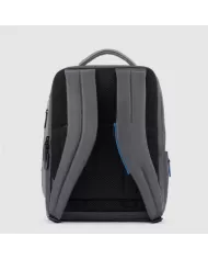 Piquadro Zaino porta pc 15,6" pelle con cavo antifurto Antracite