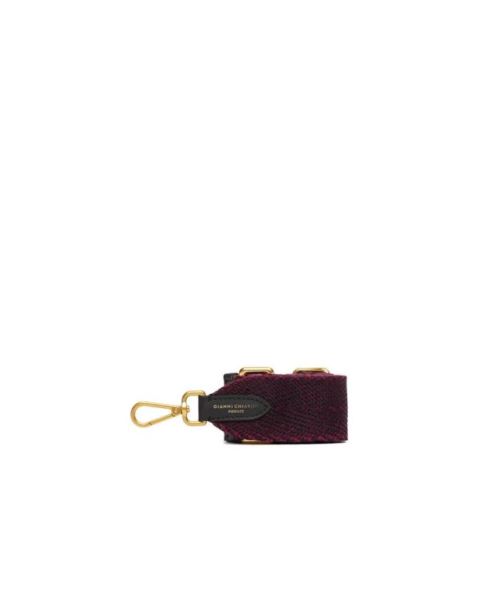 Gianni Chiarini Tracolla regolabile Bordeaux/Nero