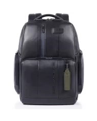 Piquadro Zaino in pelle con porta pc 15,6", Urban Blu