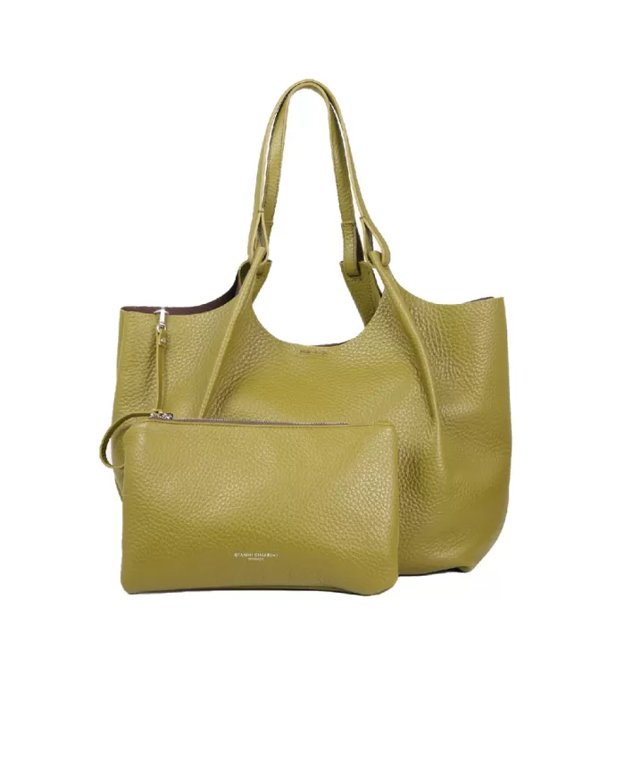 Gianni Chiarini Borsa grande in pelle Dua Verde