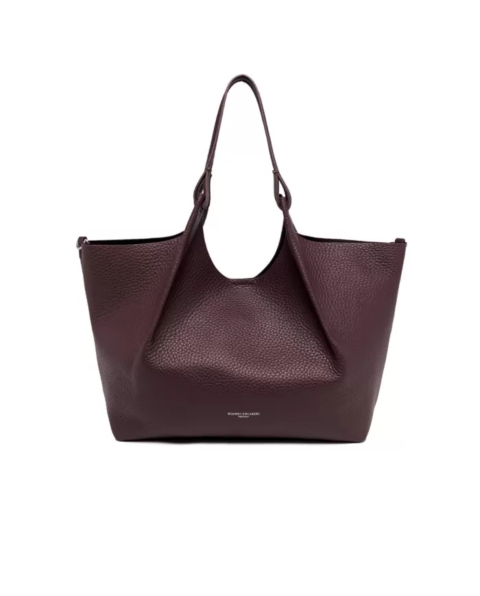 Gianni Chiarini Borsa grande in pelle Dua Viola/Testa moro