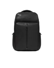 Piquadro Zaino in pelle con porta pc 14" Hedley Nero