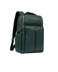 Piquadro Zaino in pelle con porta pc 15,6" Hedley Verde