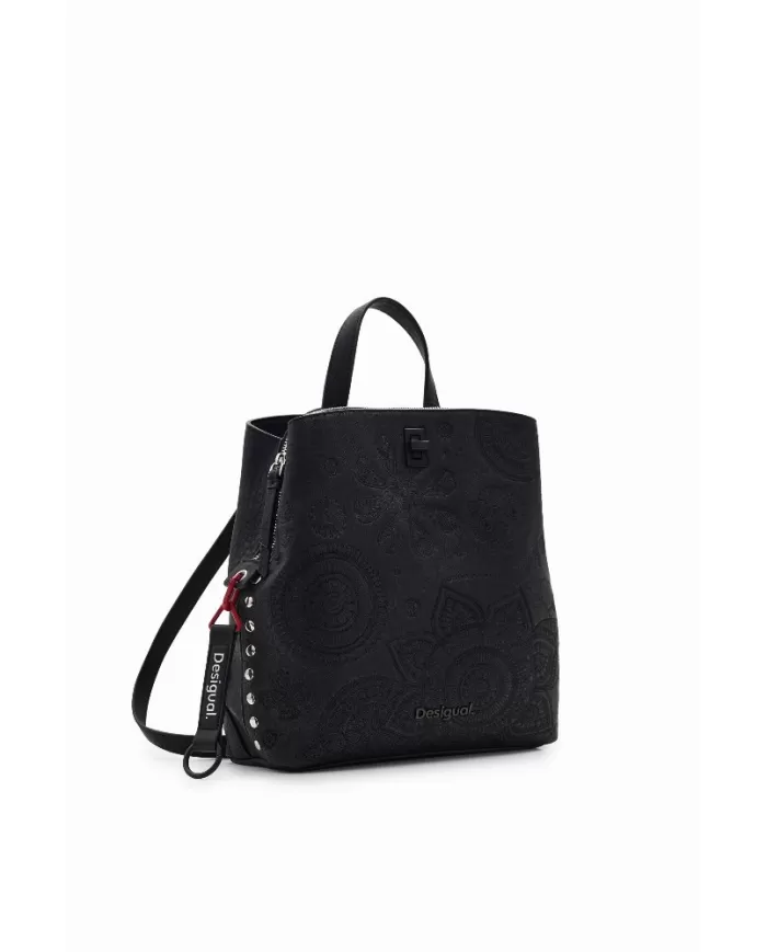 Desigual Zaino donna ricamato Nero