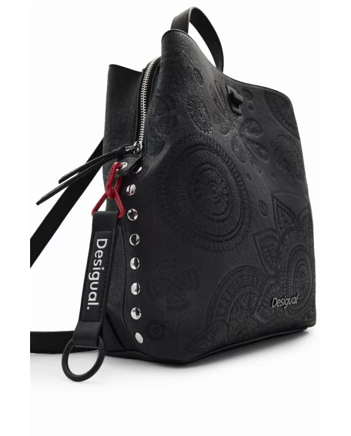 Desigual Zaino donna ricamato Nero