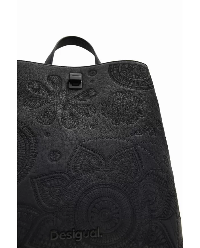 Desigual Zaino donna ricamato Nero