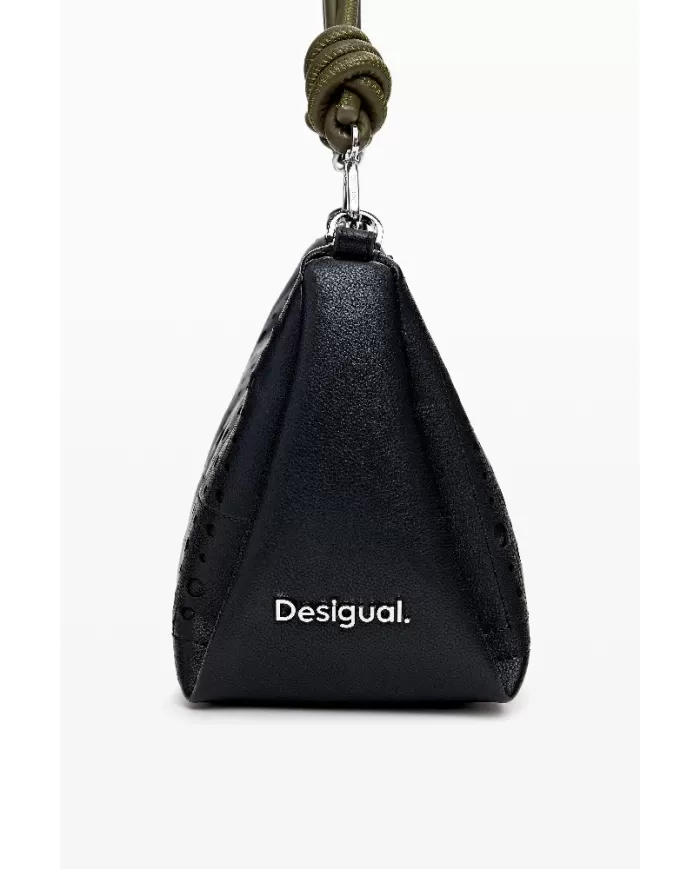 Desigual Borsa a tracolla fustellata Nero