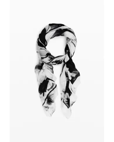 Desigual Foulard donna fiori Nero