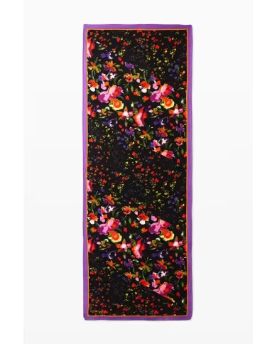 Desigual Foulard donna fiori Nero