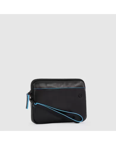 Piquadro Pochette in pelle Blue Square Revamp Nero