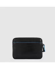 Piquadro Pochette in pelle Blue Square Revamp Nero