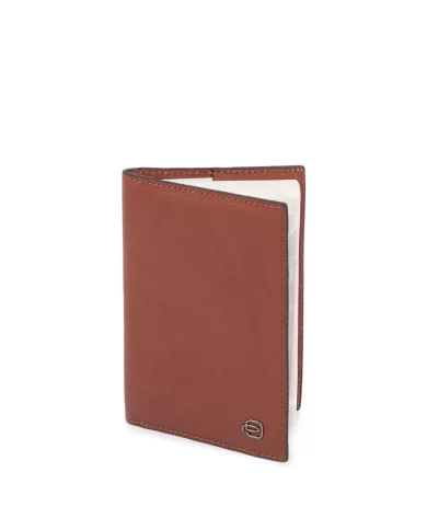 Piquadro Porta passaporto in pelle Black Square. Cuoio