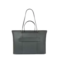 Piquadro Shopping bag in pelle Circle Verde