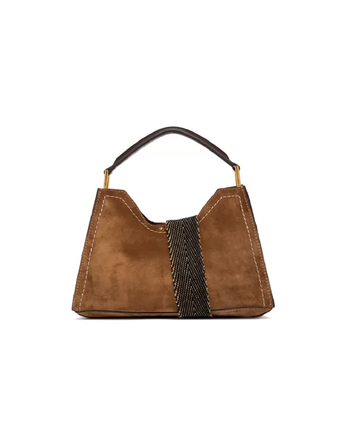 Gianni Chiarini Borsa piccola scamosciata Aurora Cognac