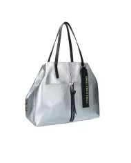 REBELLE Shopping bag in pelle Harriet Silver