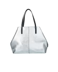 REBELLE Shopping bag in pelle Harriet Silver