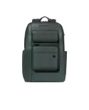 Piquadro Zaino in pelle con porta pc 15,6" Liko Verde