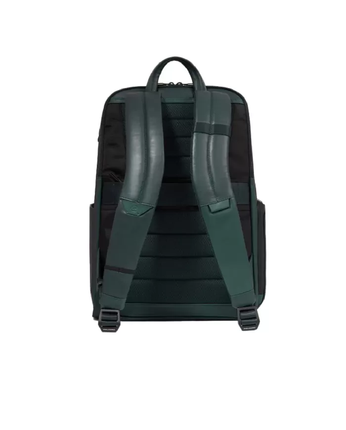 Piquadro Zaino in pelle con porta pc 15,6" Liko Verde