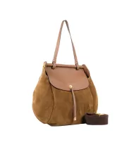 Gianni Chiarini Borsa grande scamosciata Pilar Cognac