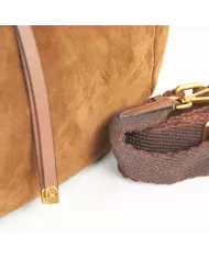 Gianni Chiarini Borsa grande scamosciata Pilar Cognac