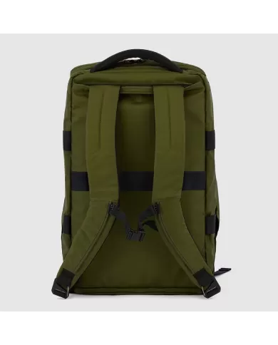 Piquadro Zaino borsone tessuto riciclato Arne Nero