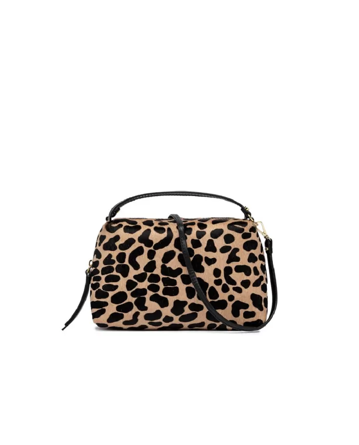 Gianni Chiarini Borsa in pelle cavallino animalier "Alifa" Maculato/Nero