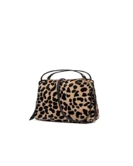 Gianni Chiarini Borsa in pelle cavallino animalier "Alifa" Maculato/Nero