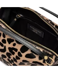 Gianni Chiarini Borsa in pelle cavallino animalier "Alifa" Maculato/Nero