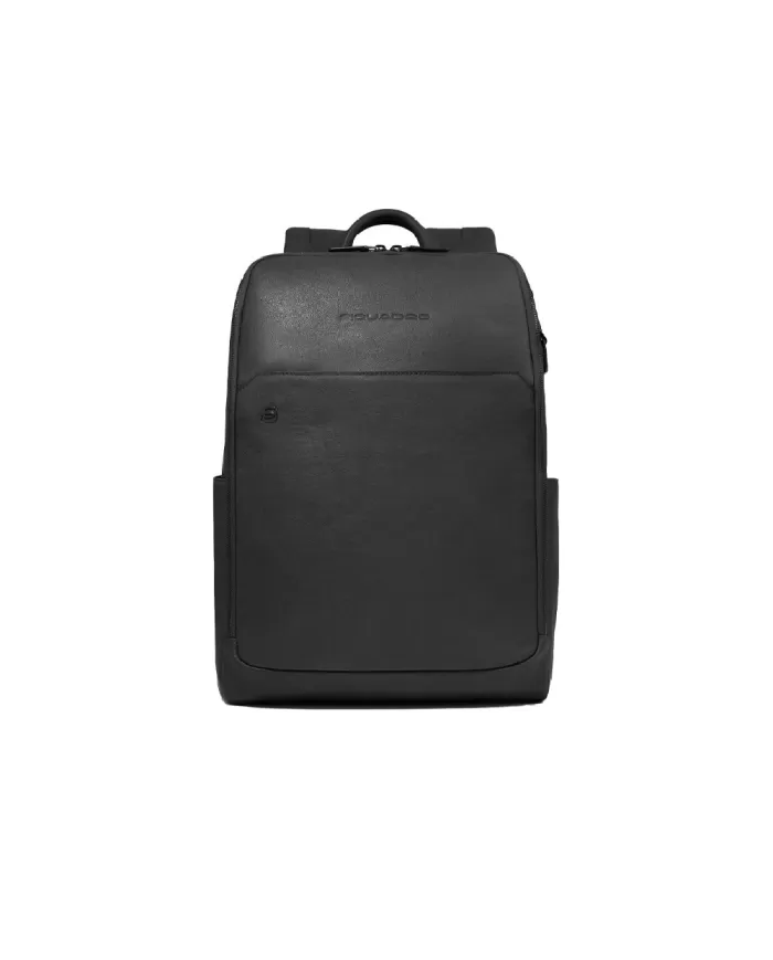 Piquadro Zaino pelle porta pc 15,6" Nero