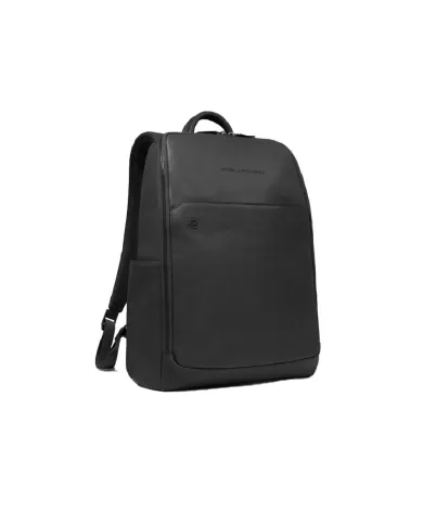 Piquadro Zaino pelle porta pc 15,6" Nero