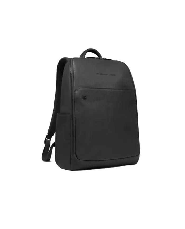 Piquadro Zaino pelle porta pc 15,6" Nero