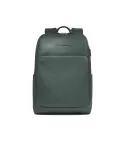 Piquadro Zaino pelle porta pc 15,6" Verde