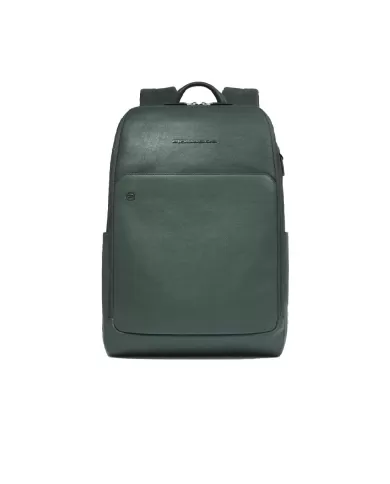 Piquadro Zaino pelle porta pc 15,6" Verde