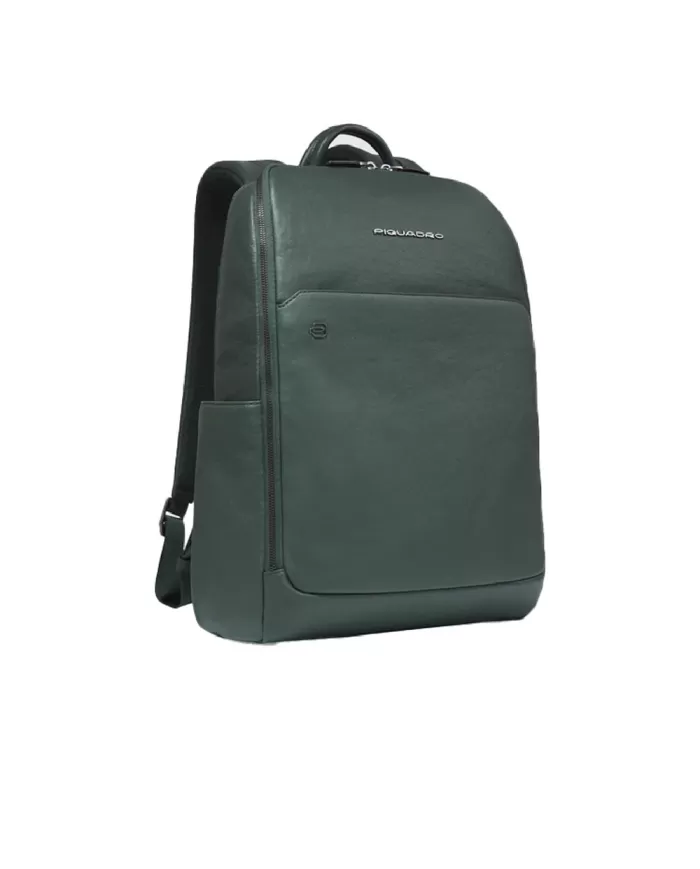 Piquadro Zaino pelle porta pc 15,6" Verde