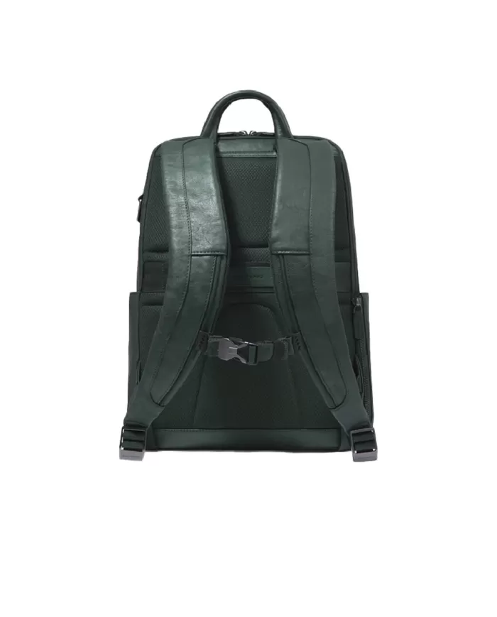 Piquadro Zaino pelle porta pc 15,6" Verde