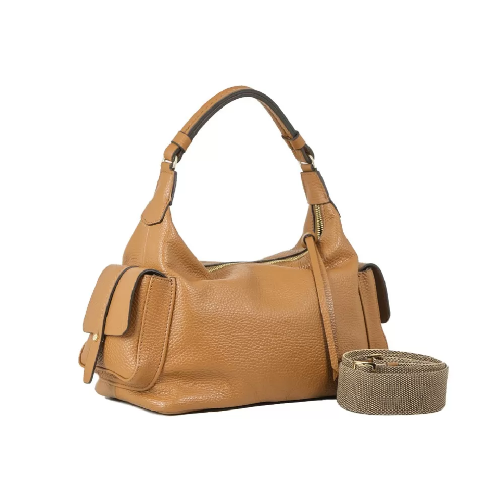 Loristella Borsa in pelle Viola Cuoio - Foto 5 di 5
