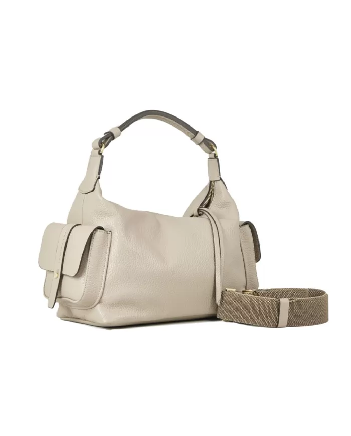 Loristella Borsa in pelle Viola Taupe